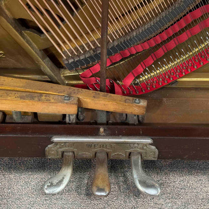 CURRENT SHOP WORK - 1899 Weber Wood Finish Commissioned Upright Piano