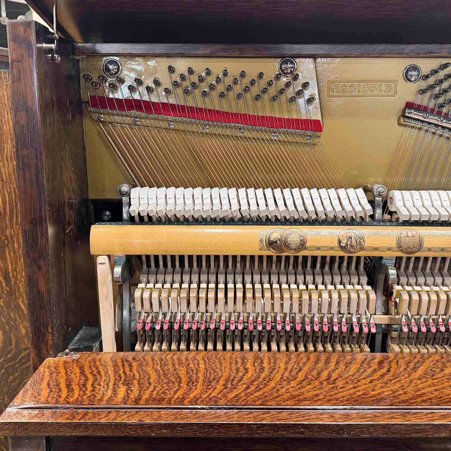 1919 Kimball 54" Wood Finish Upright Piano
