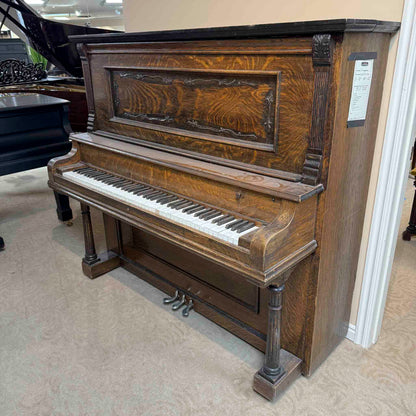 CURRENT SHOP WORK - 1915 Rudolf 56" Wood Finish Commissioned Upright Piano