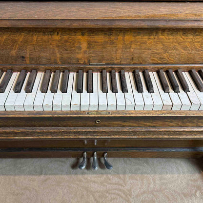CURRENT SHOP WORK - 1915 Rudolf 56" Wood Finish Commissioned Upright Piano