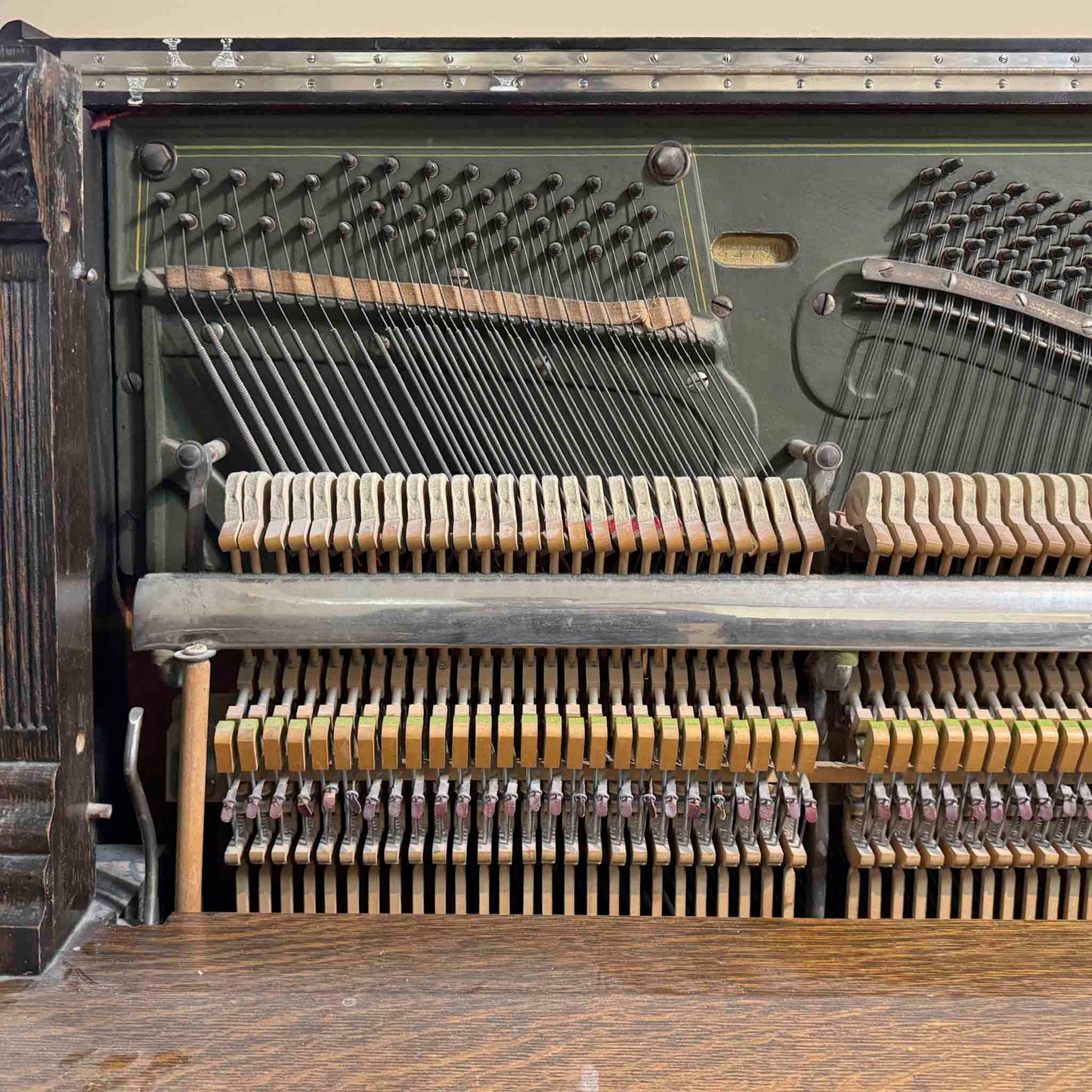 CURRENT SHOP WORK - 1915 Rudolf 56" Wood Finish Commissioned Upright Piano