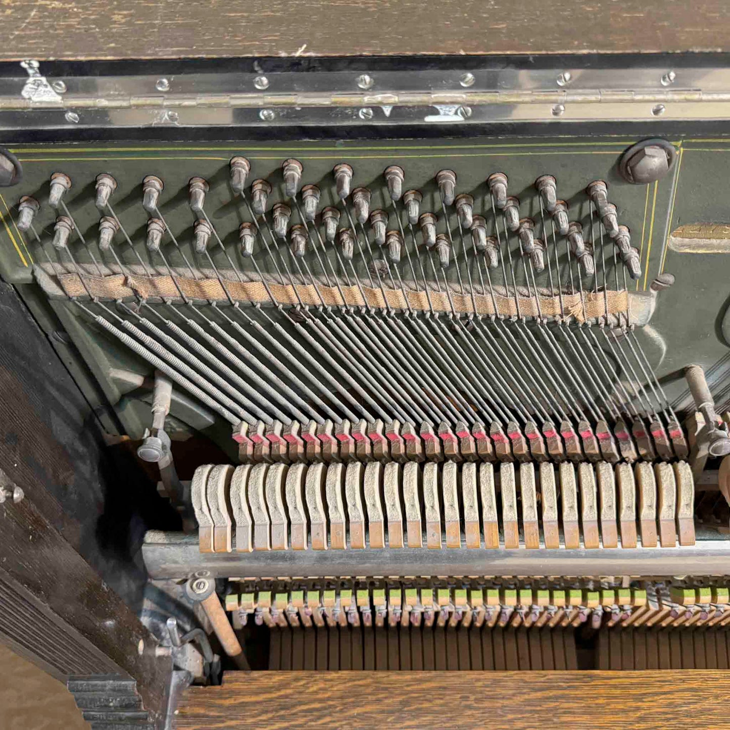 CURRENT SHOP WORK - 1915 Rudolf 56" Wood Finish Commissioned Upright Piano