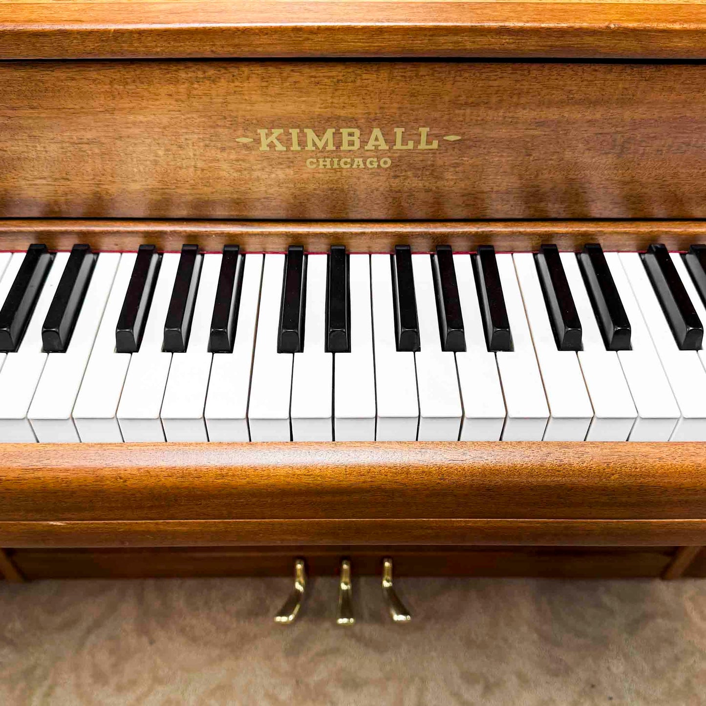 1951 Kimball 42" Wood Finish Console Piano