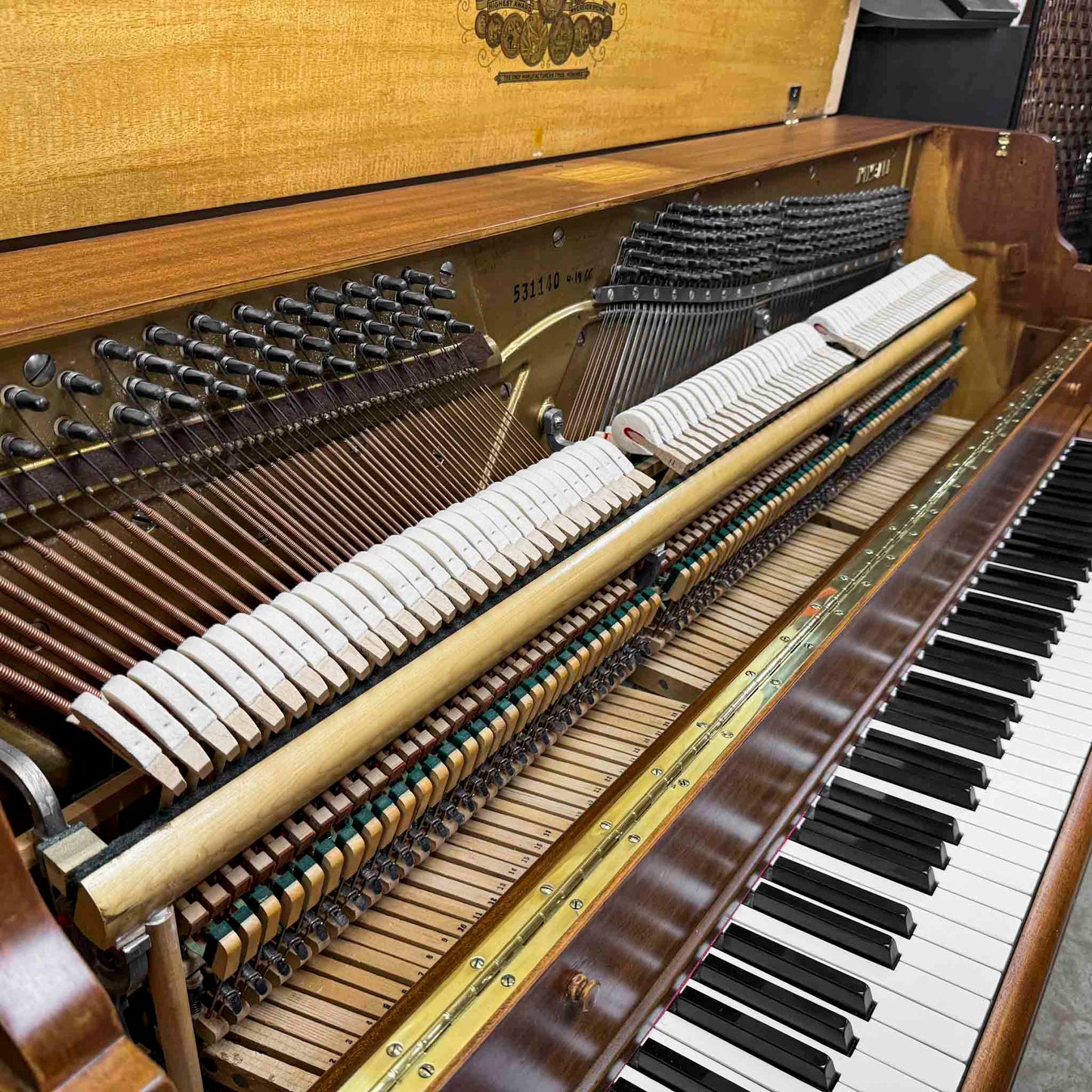 1951 Kimball 42" Wood Finish Console Piano