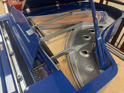 SOLD 1968 Yamaha C7 7'6" Custom Blue Finish Commissioned Grand Piano