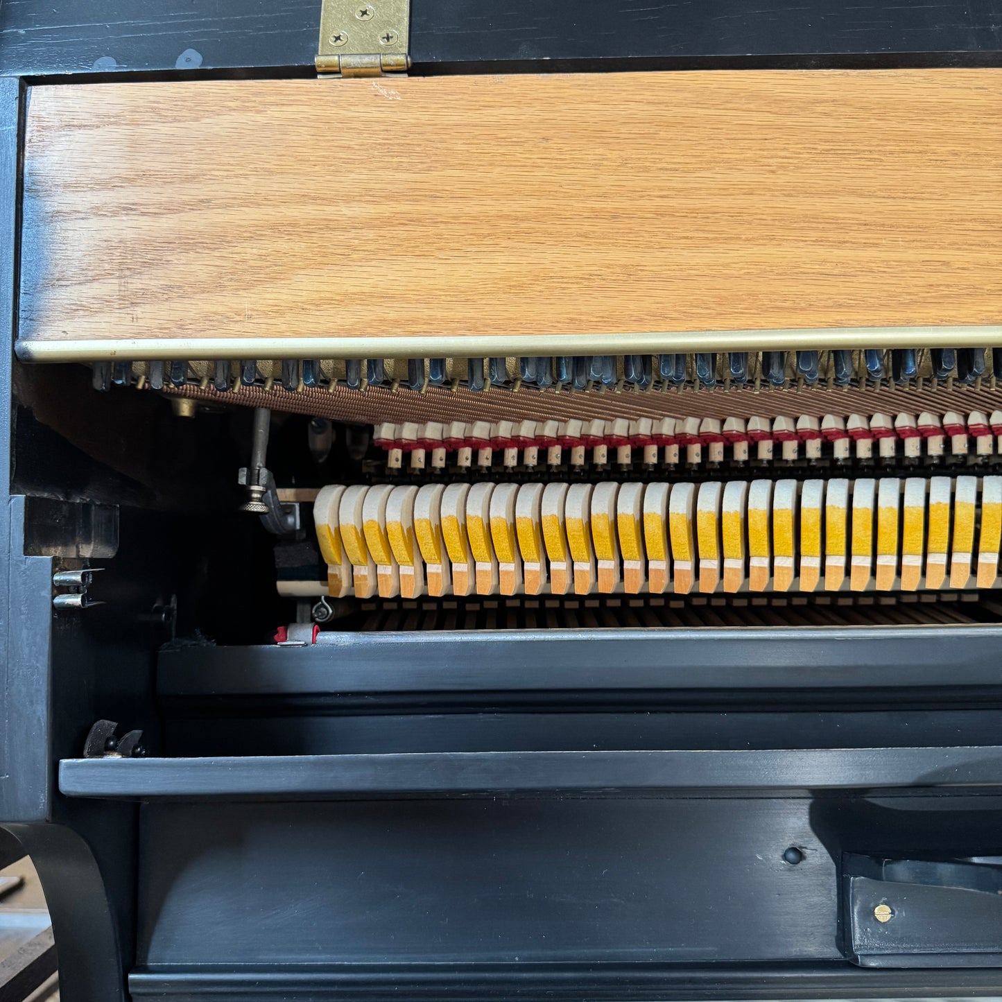 1974 Wurlitzer Satin Black Spinet Piano