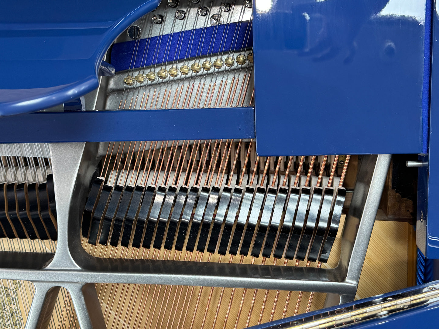 SOLD 1968 Yamaha C7 7'6" Custom Blue Finish Commissioned Grand Piano