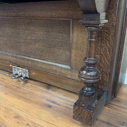 SOLD 1904 Whitney 56" Wood Finish Commissioned Upright Piano