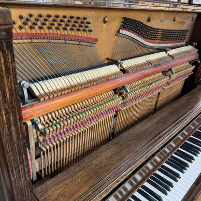 SOLD 1904 Whitney 56" Wood Finish Commissioned Upright Piano