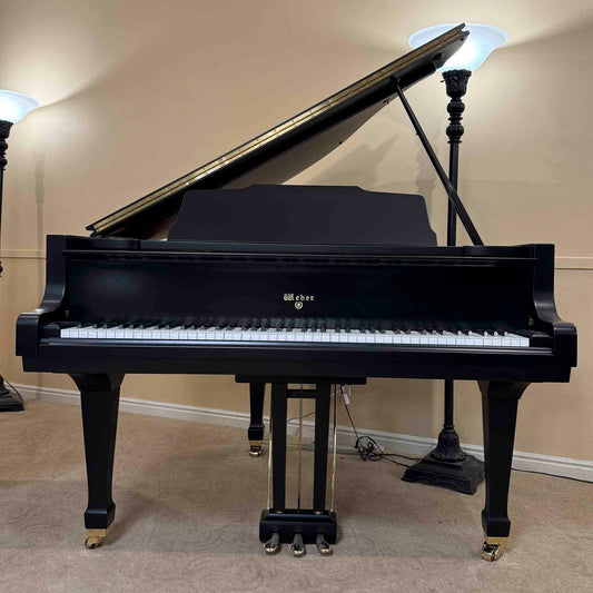 1958 Weber WG-50 4'11" Satin Black Baby Grand Piano