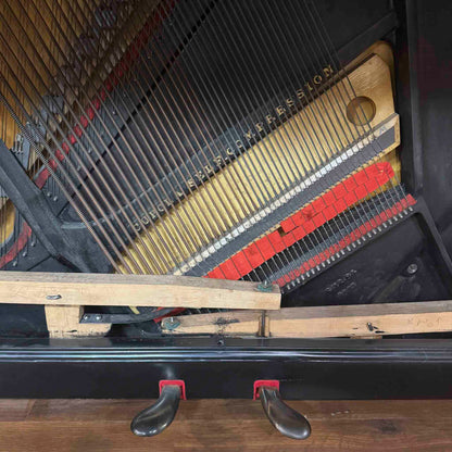 CURRENT SHOP WORK - 1886 Steinway & Sons 54" Satin Black Commissioned Upright Piano