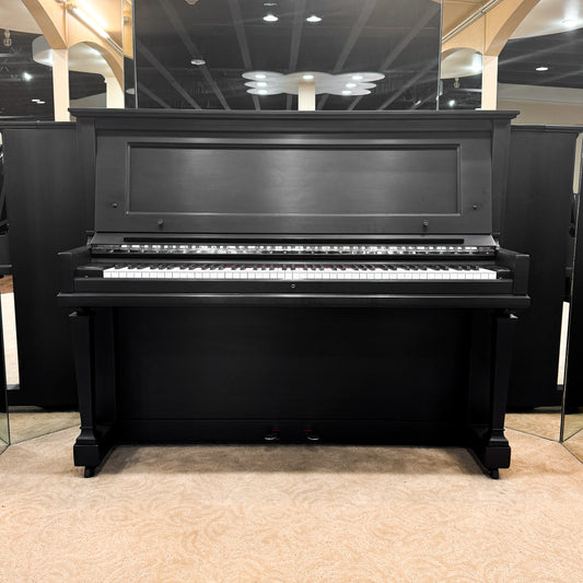 SOLD 1924 Steinway 49" Satin Black Upright Piano