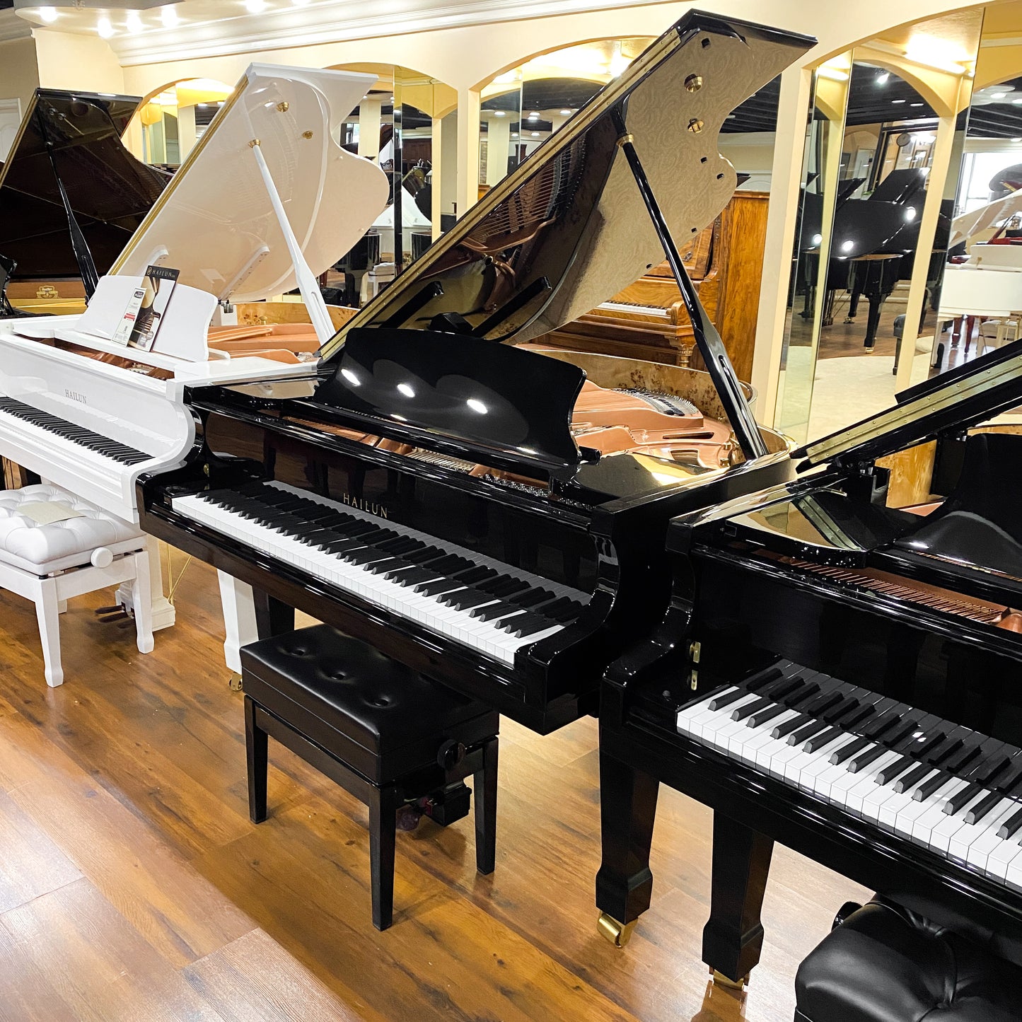 SOLD Hailun 151 Polished Black 5' Grand Piano