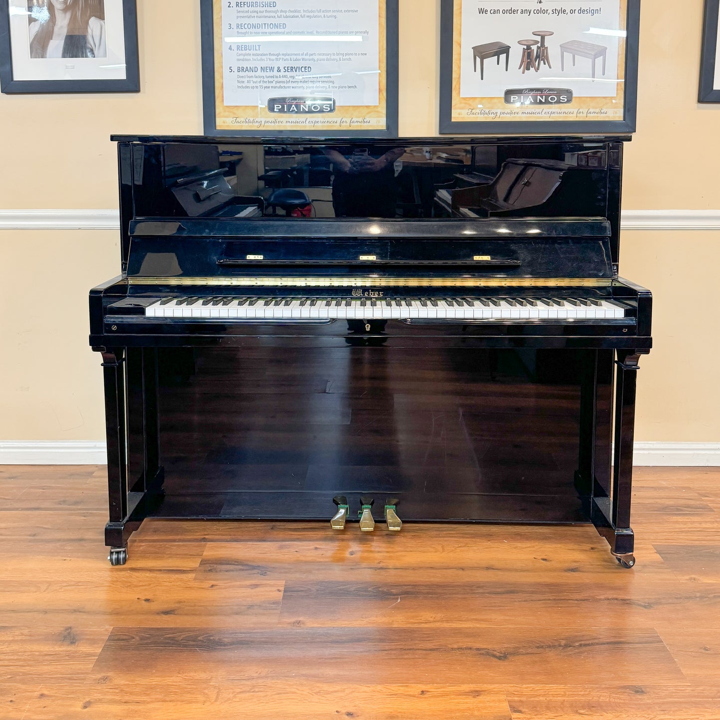 SOLD 1995 Weber Silent Play Commissioned Upright Piano