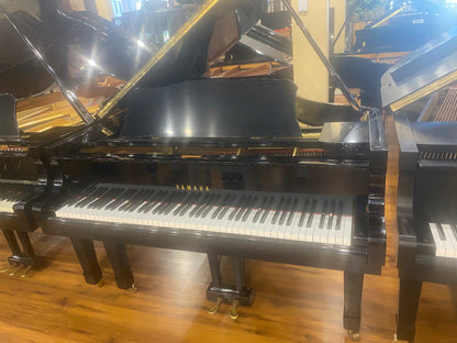 1978 Yamaha G3 6'1" Satin Black Grand Piano with Self-Playing QRS System