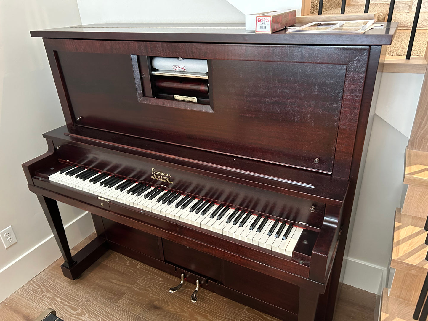 SOLD - 1911 Euphona by Cable Company Commissioned Upright Piano