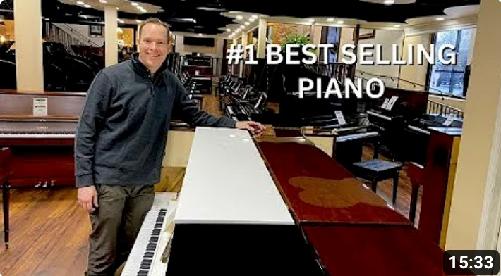 Load video: Brigham Larson Pianos #1 Best Selling Piano the Hailun 121 in 4 colors