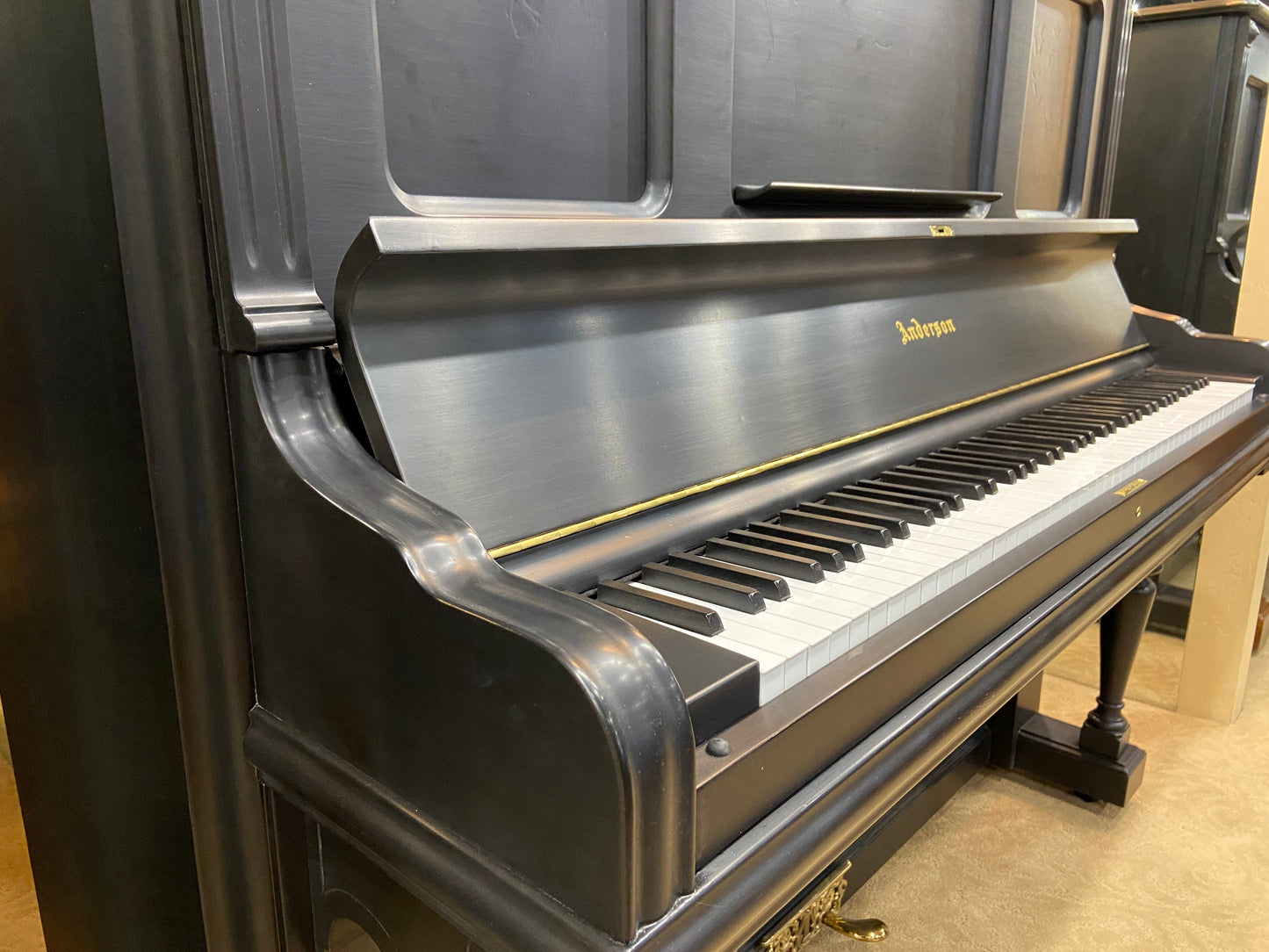 Image 7 of 1895 Anderson Upright 57" Satin Ebony