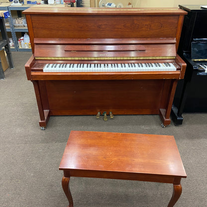 Image 13 of Circa 1990 Hobart M Cable Upright / Polished Mahogany 47" / (GL1439)