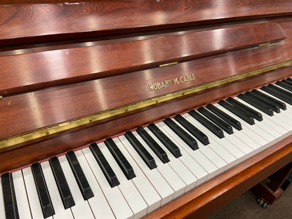 Image 14 of Circa 1990 Hobart M Cable Upright / Polished Mahogany 47" / (GL1439)