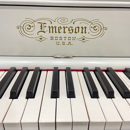 Image 2 of 1895 Rebuilt White Antique Emerson Upright