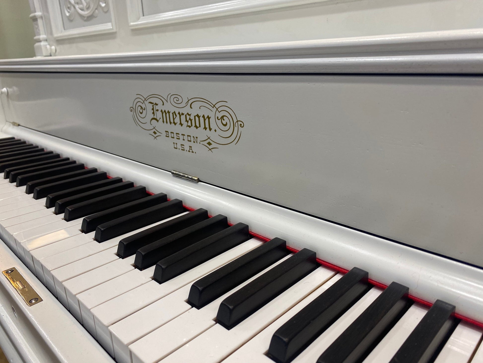 Image 16 of 1895 Rebuilt White Antique Emerson Upright