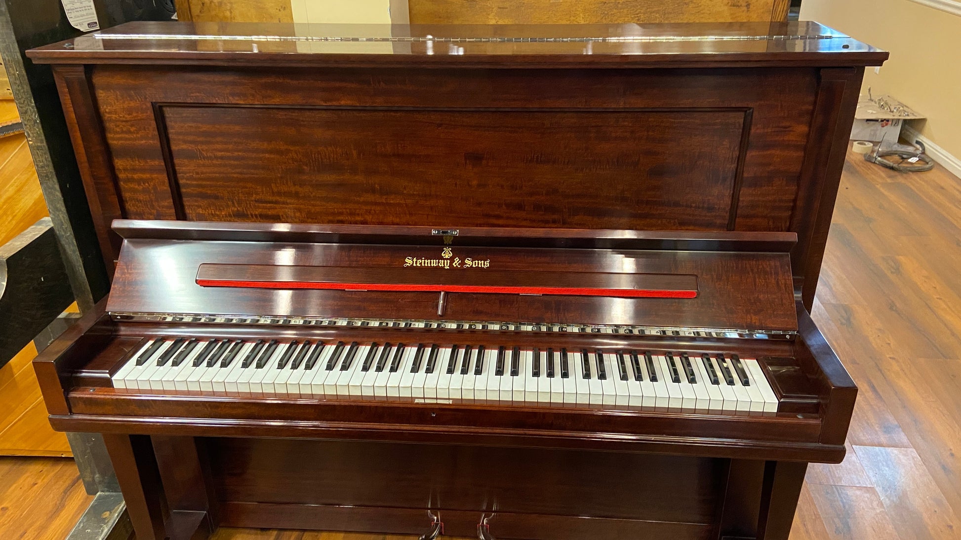 Image 4 of STUNNING Steinway Upright Reveal: Beautiful Finish