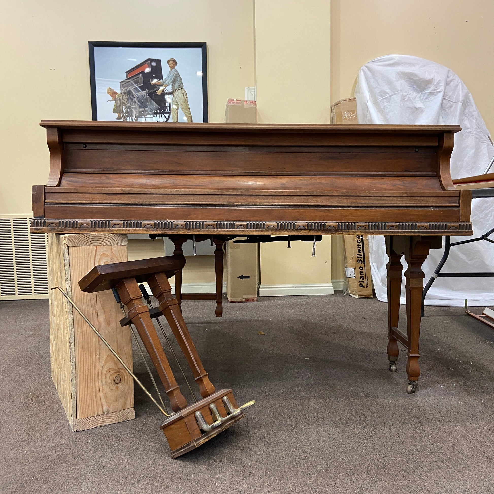 Image 22 of Vintage Family Heirloom Baby Grand Piano - Commissioned for Restoration & Refinishing!