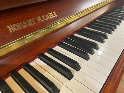 Image 12 of Circa 1990 Hobart M Cable Upright / Polished Mahogany 47" / (GL1439)