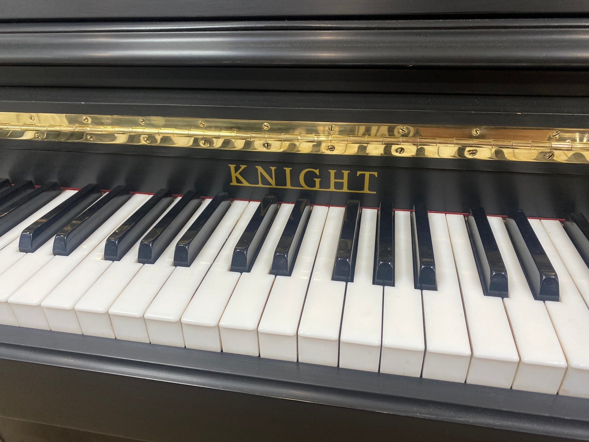 Image 2 of 1962 Knight Console 41" / Satin Ebony