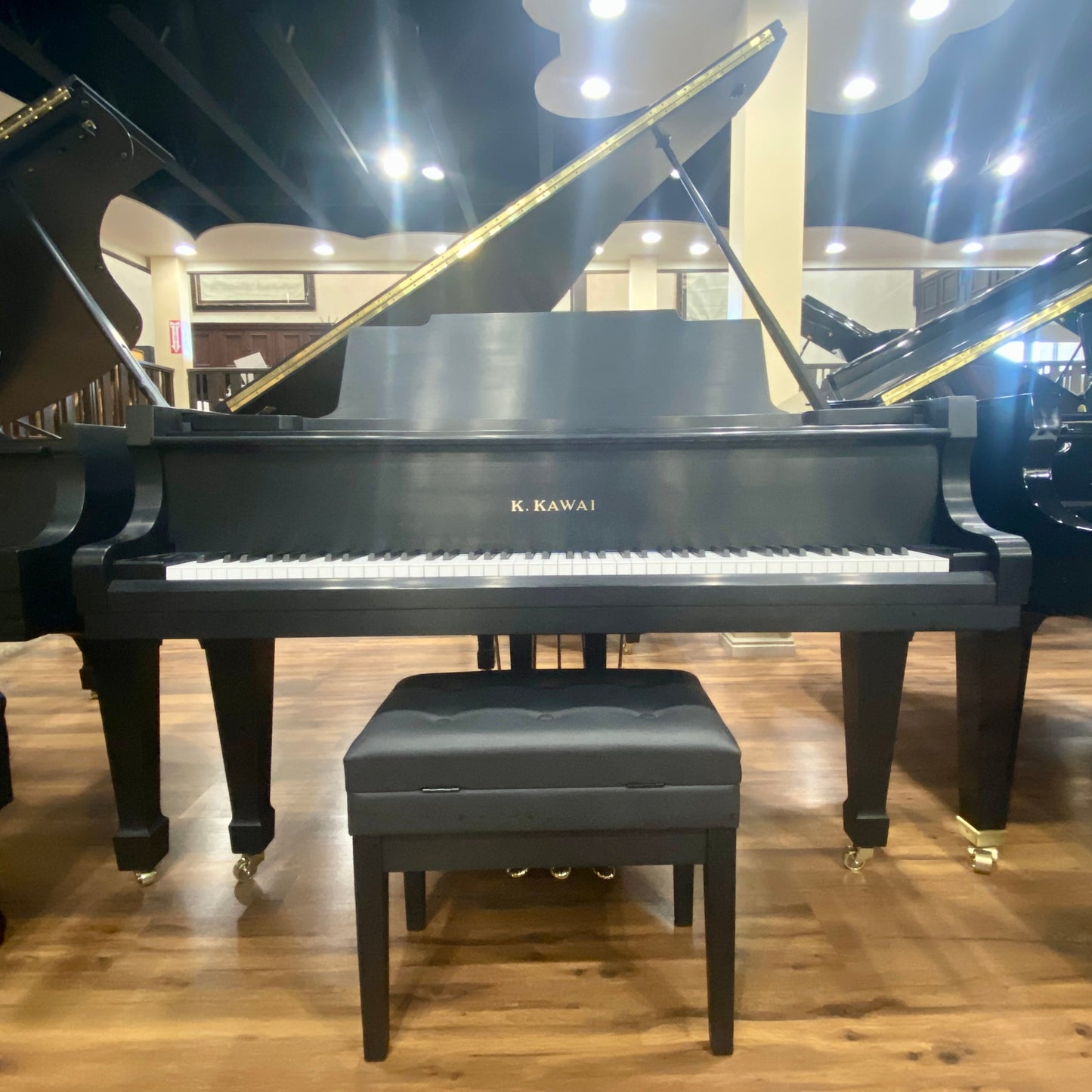 Image 3 of 1972 Kawai KG-2C 5'8" Grand / Satin Black with QRS Self Playing System