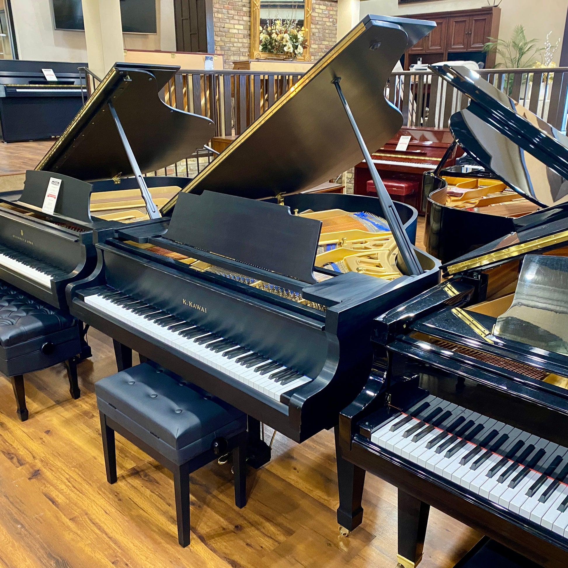 Image 6 of 1972 Kawai KG-2C 5'8" Grand / Satin Black with QRS Self Playing System