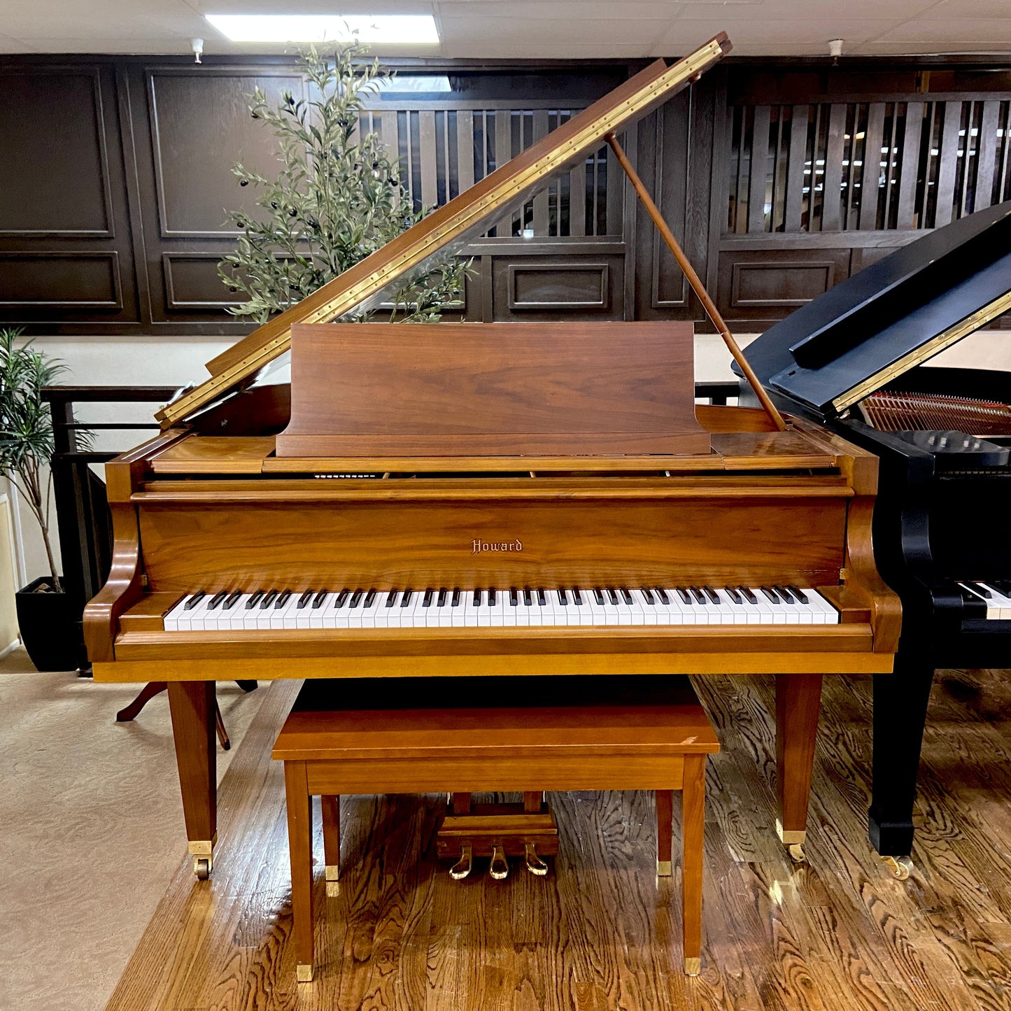 Image 6 of 1969 Howard Grand Piano / 5' / Walnut with QRS Self Playing System