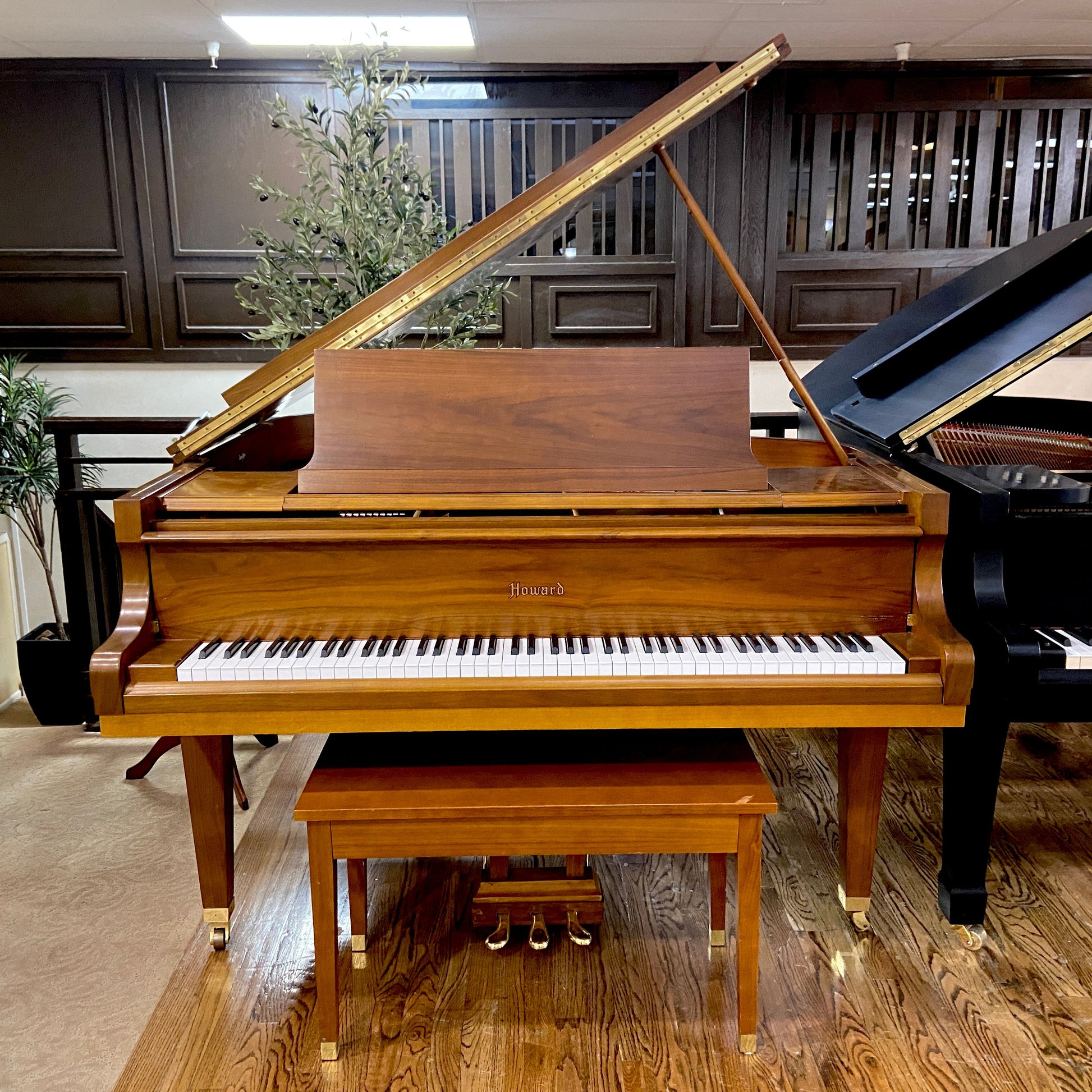 Image 6 of 1969 Howard Grand Piano / 5' / Walnut with QRS Self Playing System
