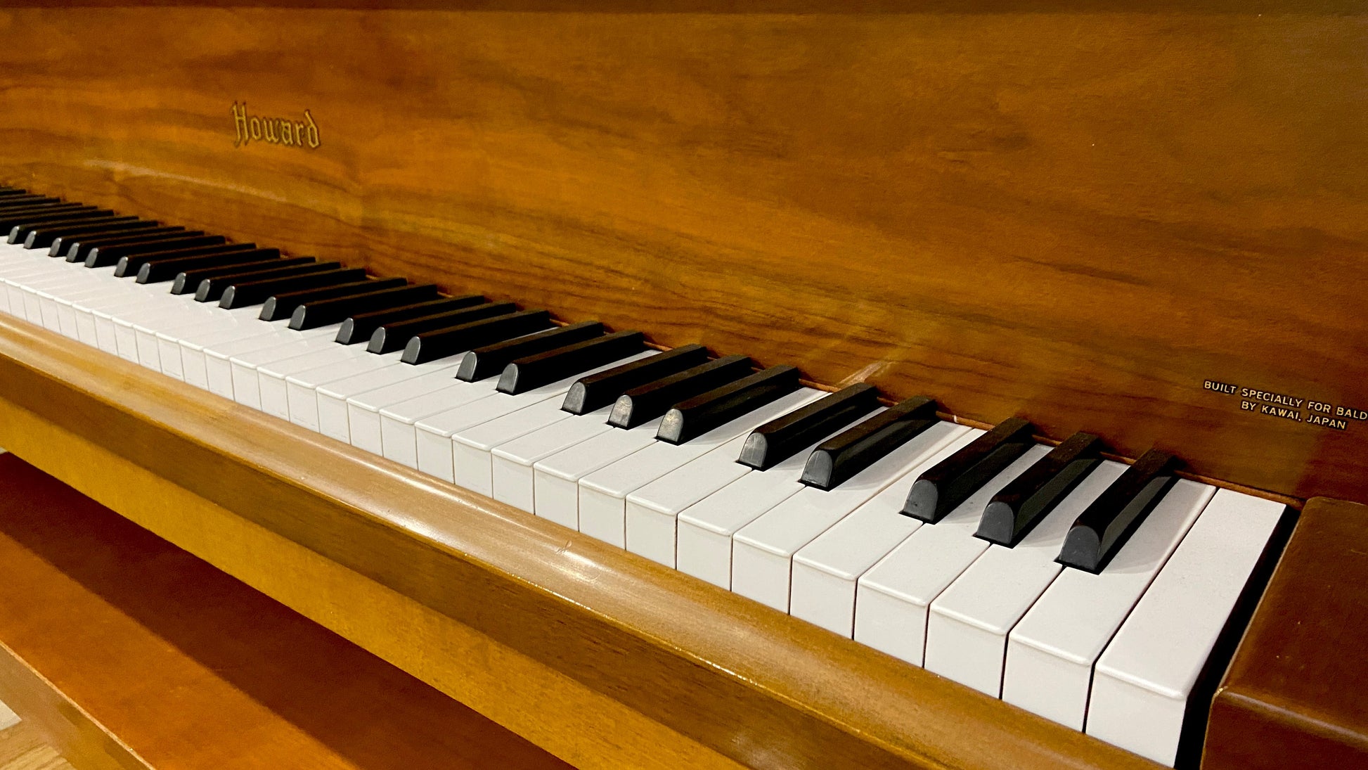 Image 9 of 1969 Howard Grand Piano / 5' / Walnut with QRS Self Playing System