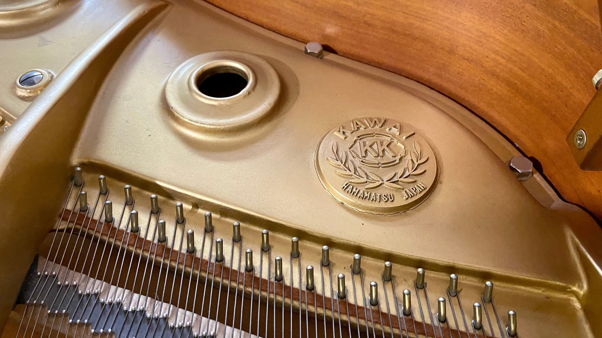 Image 12 of 1969 Howard Grand Piano / 5' / Walnut with QRS Self Playing System