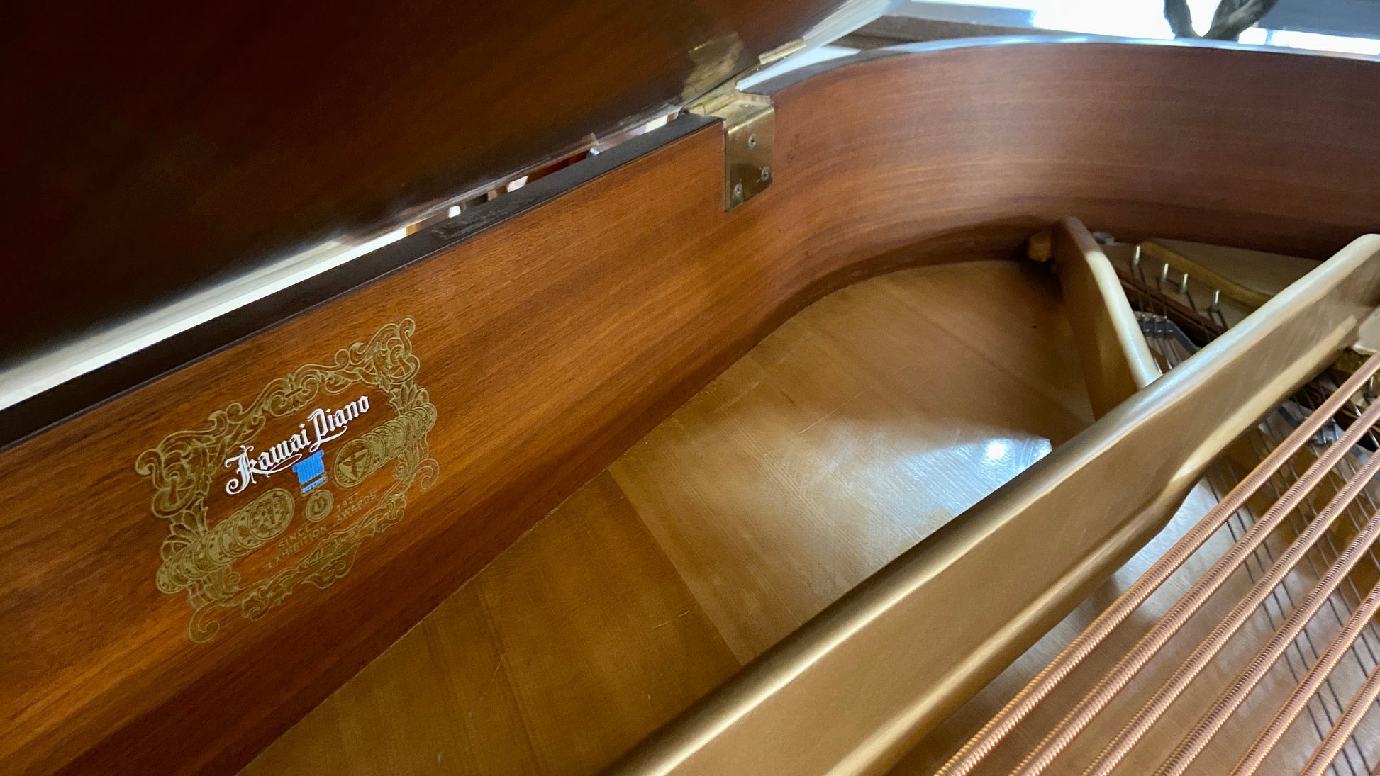 Image 14 of 1969 Howard Grand Piano / 5' / Walnut with QRS Self Playing System