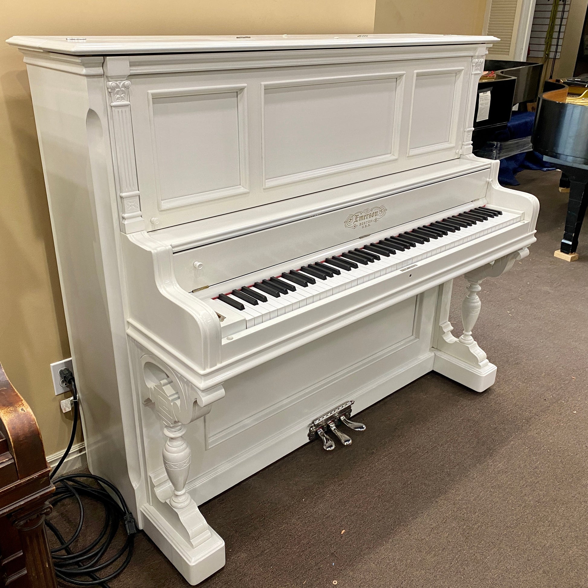 Image 19 of 1895 Rebuilt White Antique Emerson Upright