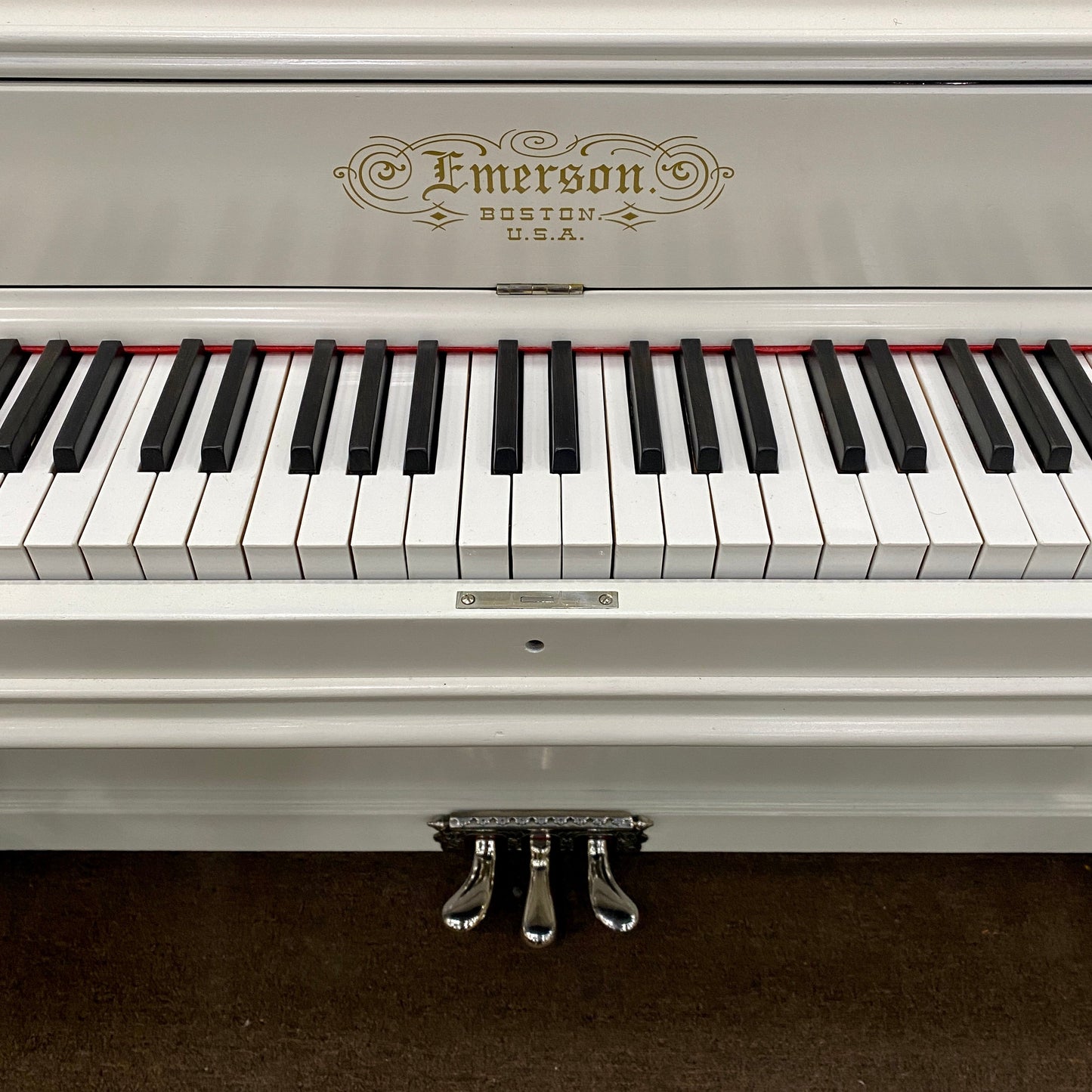 Image 20 of 1895 Rebuilt White Antique Emerson Upright