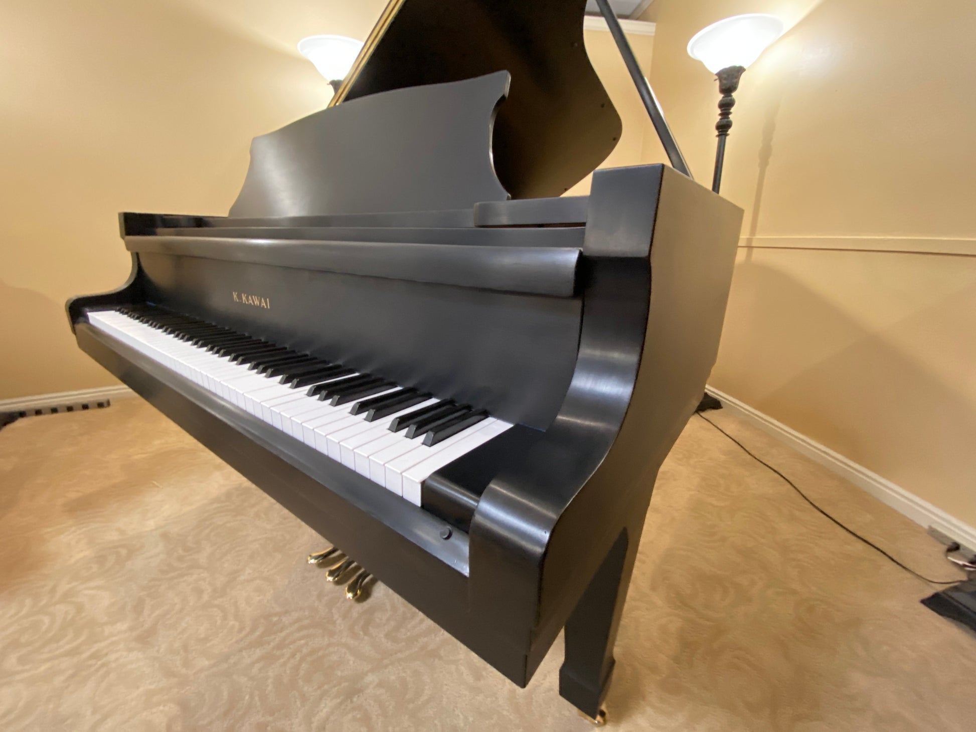 Image 12 of 1979 Kawai KG6C 223 / 7'3"/ Satin Ebony with QRS Self Playing System