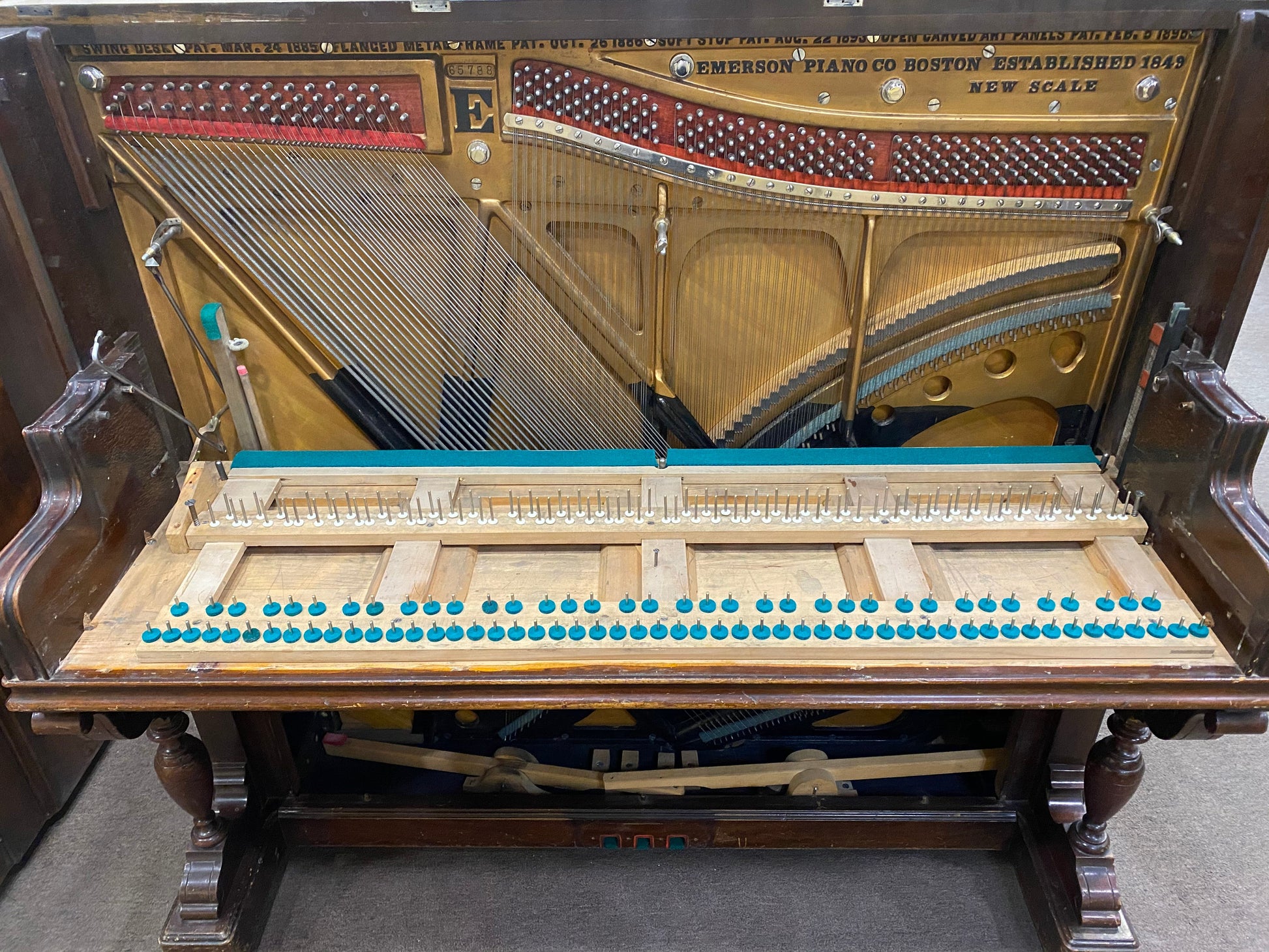 Image 38 of 1895 Rebuilt White Antique Emerson Upright