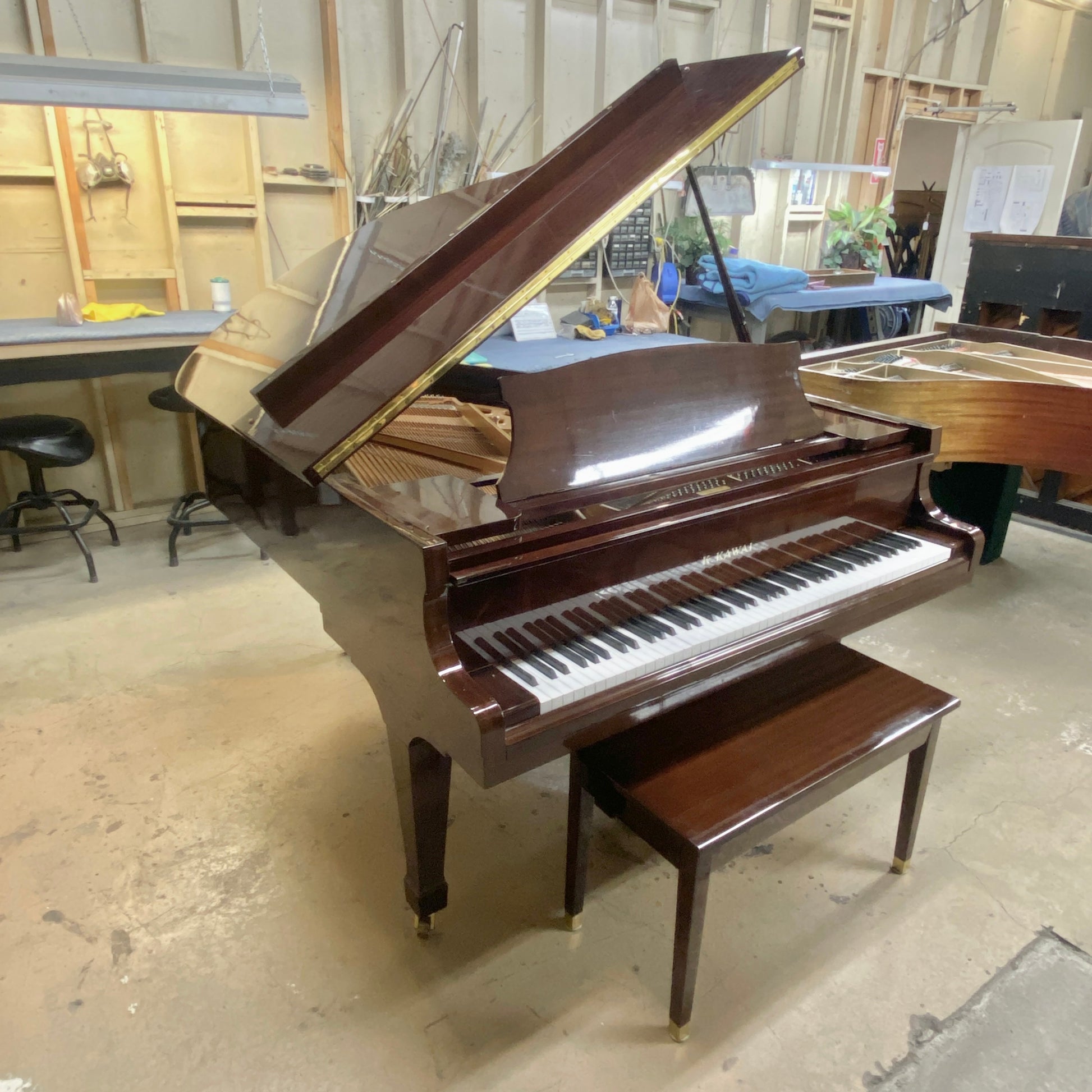Image 2 of 1985 Kawai grand 5'10" Polished Walnut