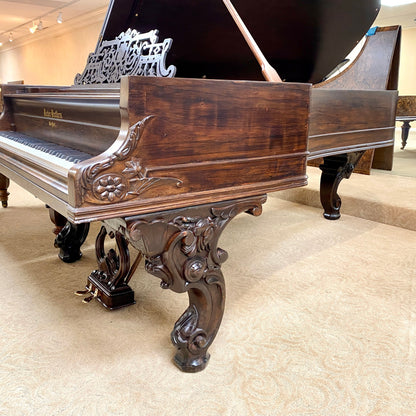 Image 4 of 1869 Decker & Bros Concert Grand 9' with QRS Self Playing System