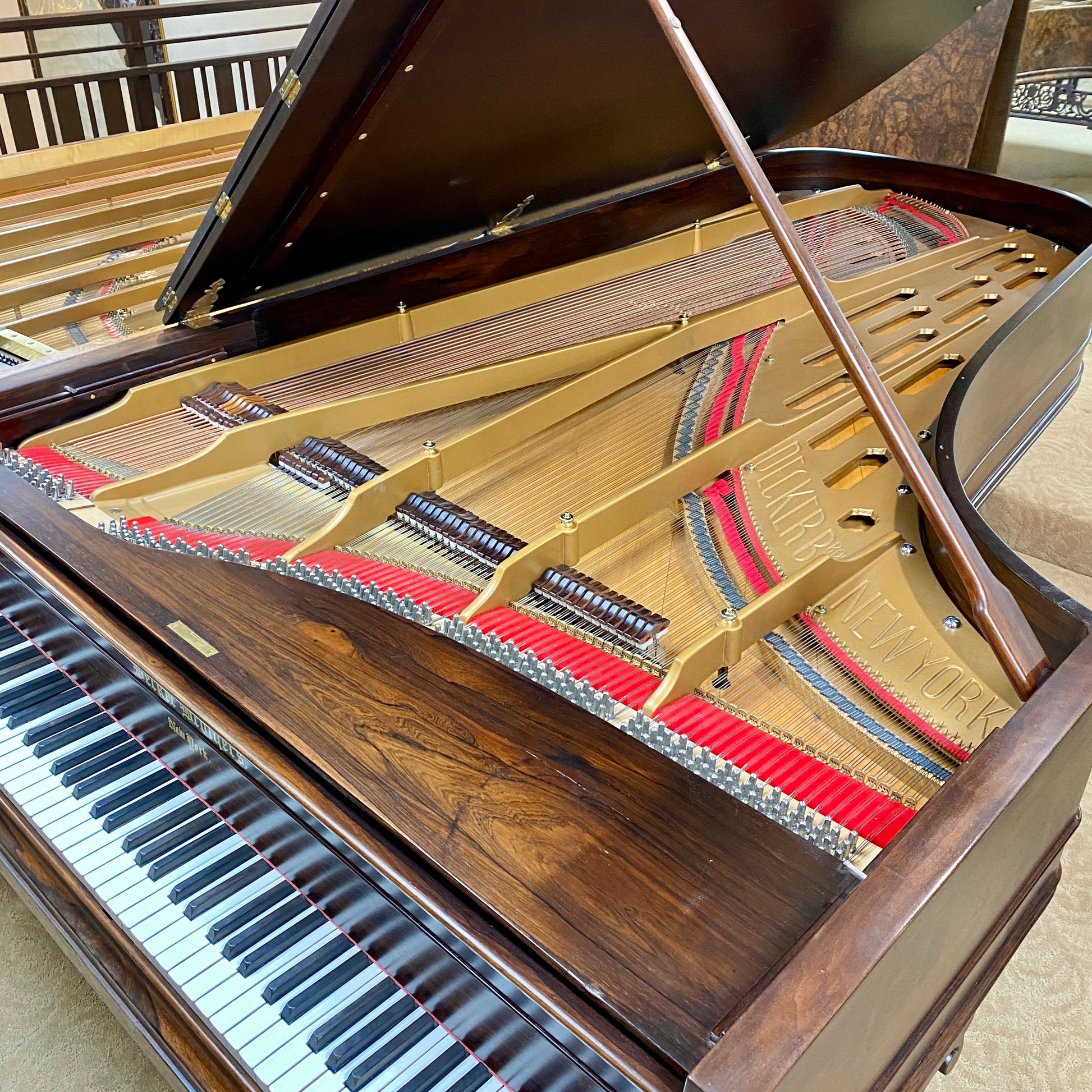 Image 11 of 1869 Decker & Bros Concert Grand 9' with QRS Self Playing System