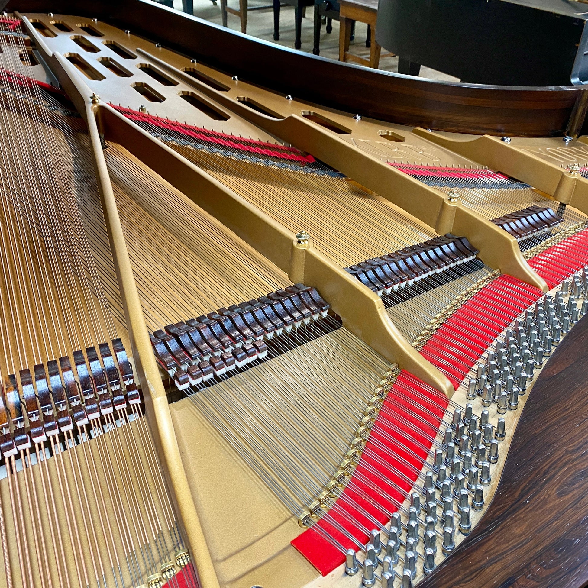 Image 12 of 1869 Decker & Bros Concert Grand 9' with QRS Self Playing System
