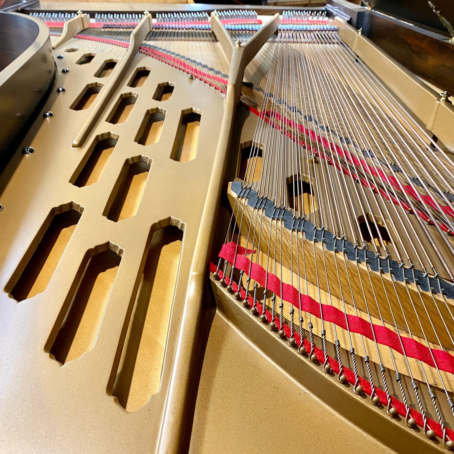 Image 13 of 1869 Decker & Bros Concert Grand 9' with QRS Self Playing System