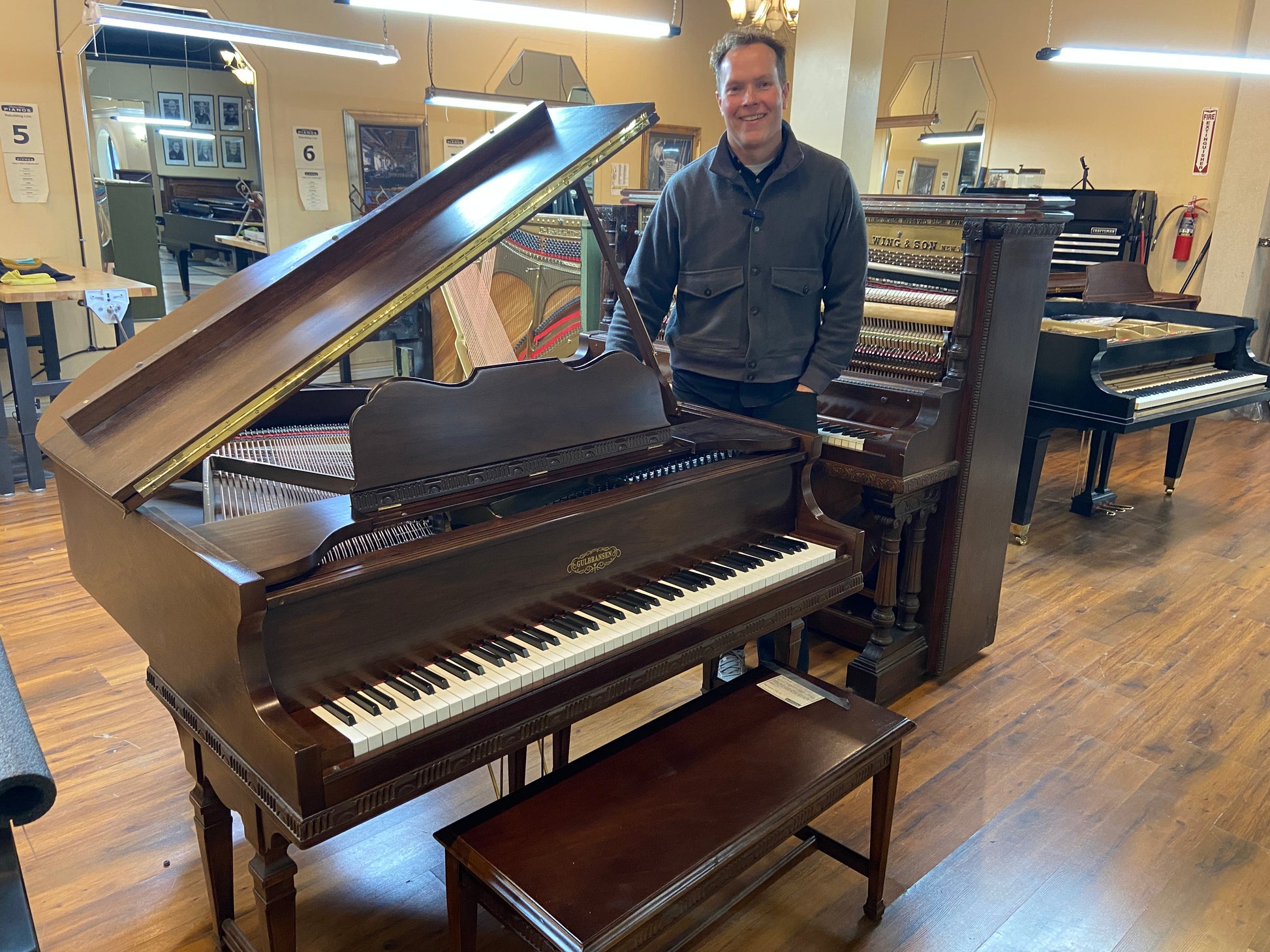 Image 15 of Vintage Family Heirloom Baby Grand Piano - Commissioned for Restoration & Refinishing!