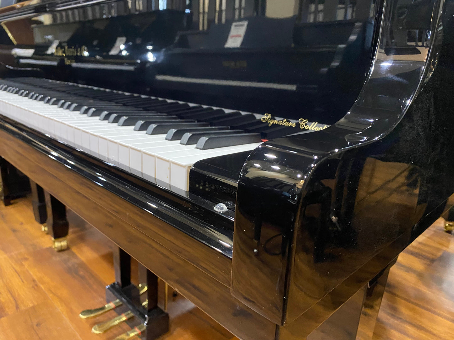 Image 4 of USED 2014 Hallet Davis 170/5'7" Polished Ebony with QRS Self Playing System
