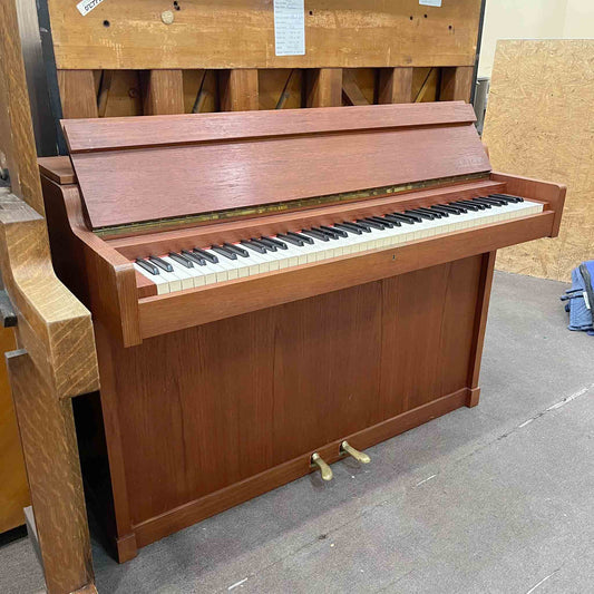 1960 Louis Zwicki 36" Teak Wood Finish Spinet Piano
