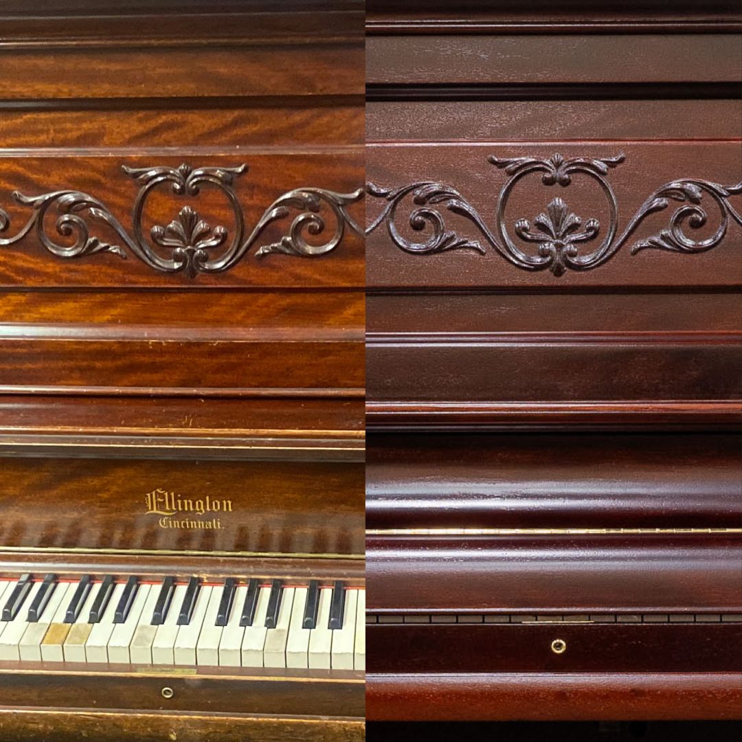 SOLD 1923 Ellington Mahogany Finish Commissioned Upright Piano
